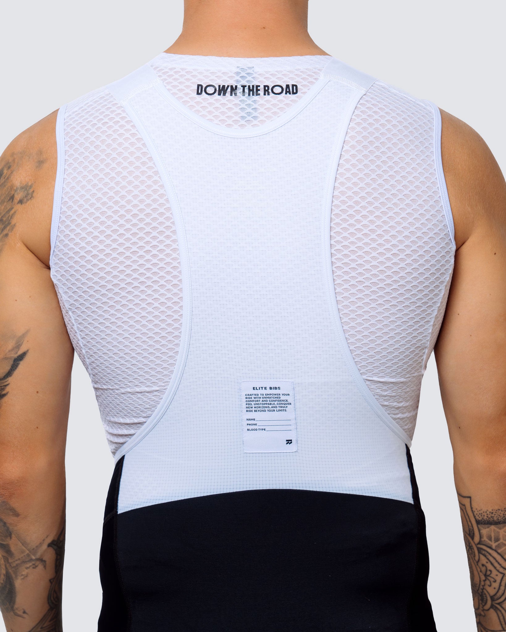 Бібс Elite з білими лямками чоловічі