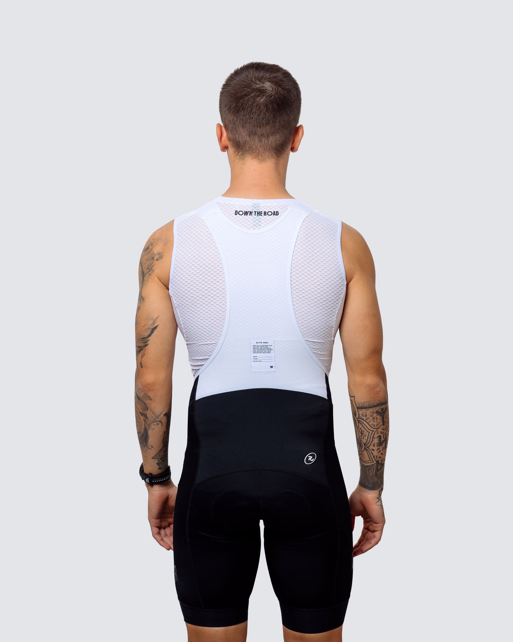 Бібс Elite з білими лямками чоловічі