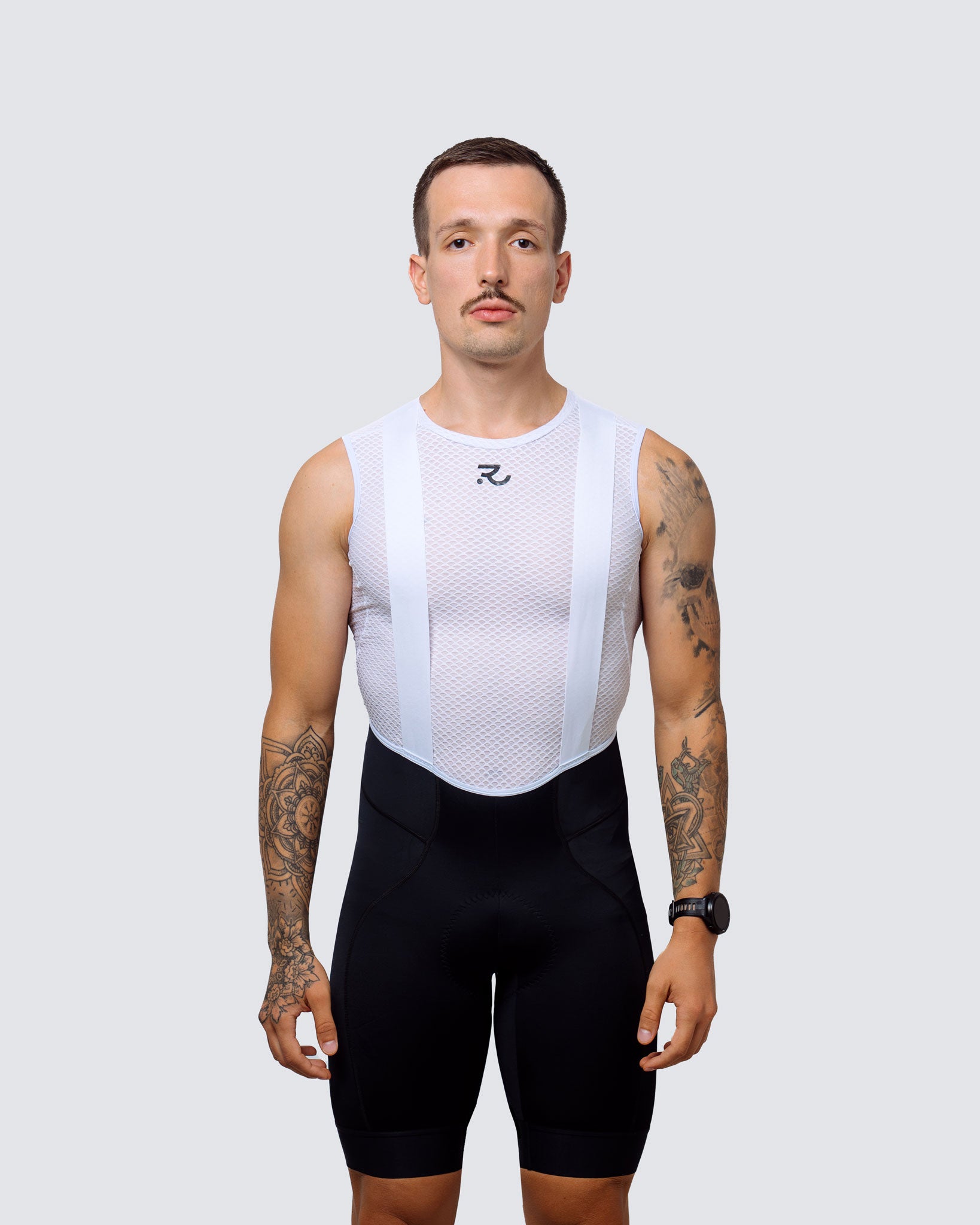 Бібс Elite з білими лямками чоловічі