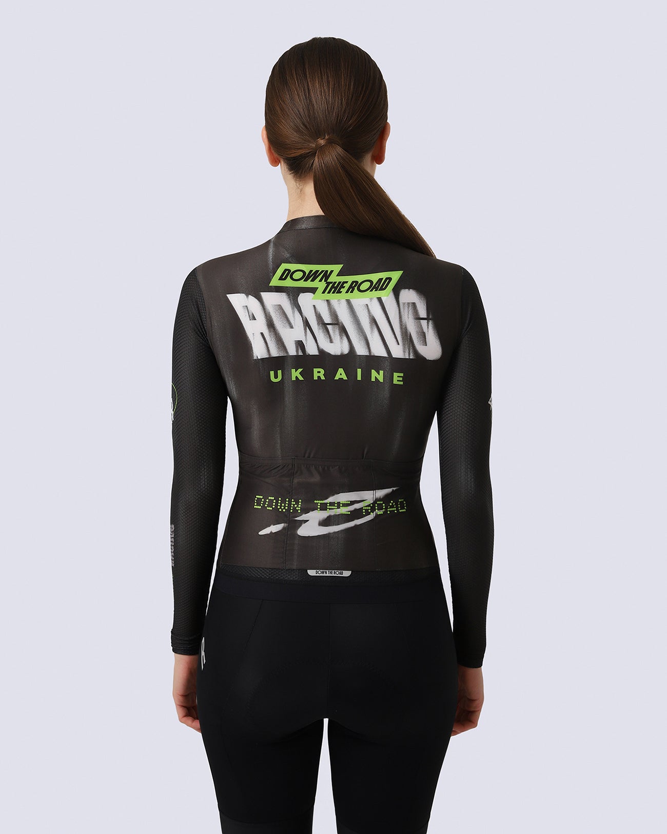 Джерсі з довгим рукавом DTR Racing Black жіночий