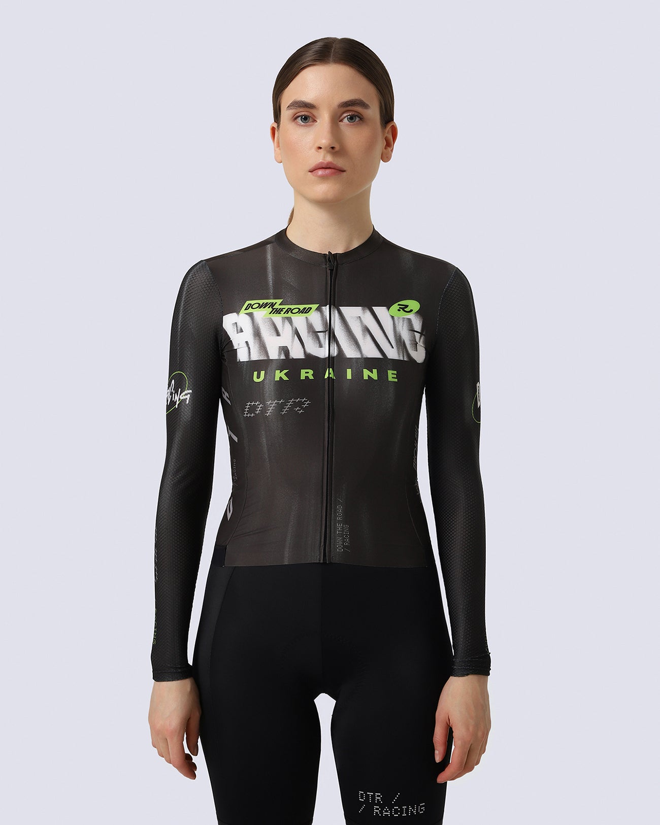 Джерсі з довгим рукавом DTR Racing Black жіночий