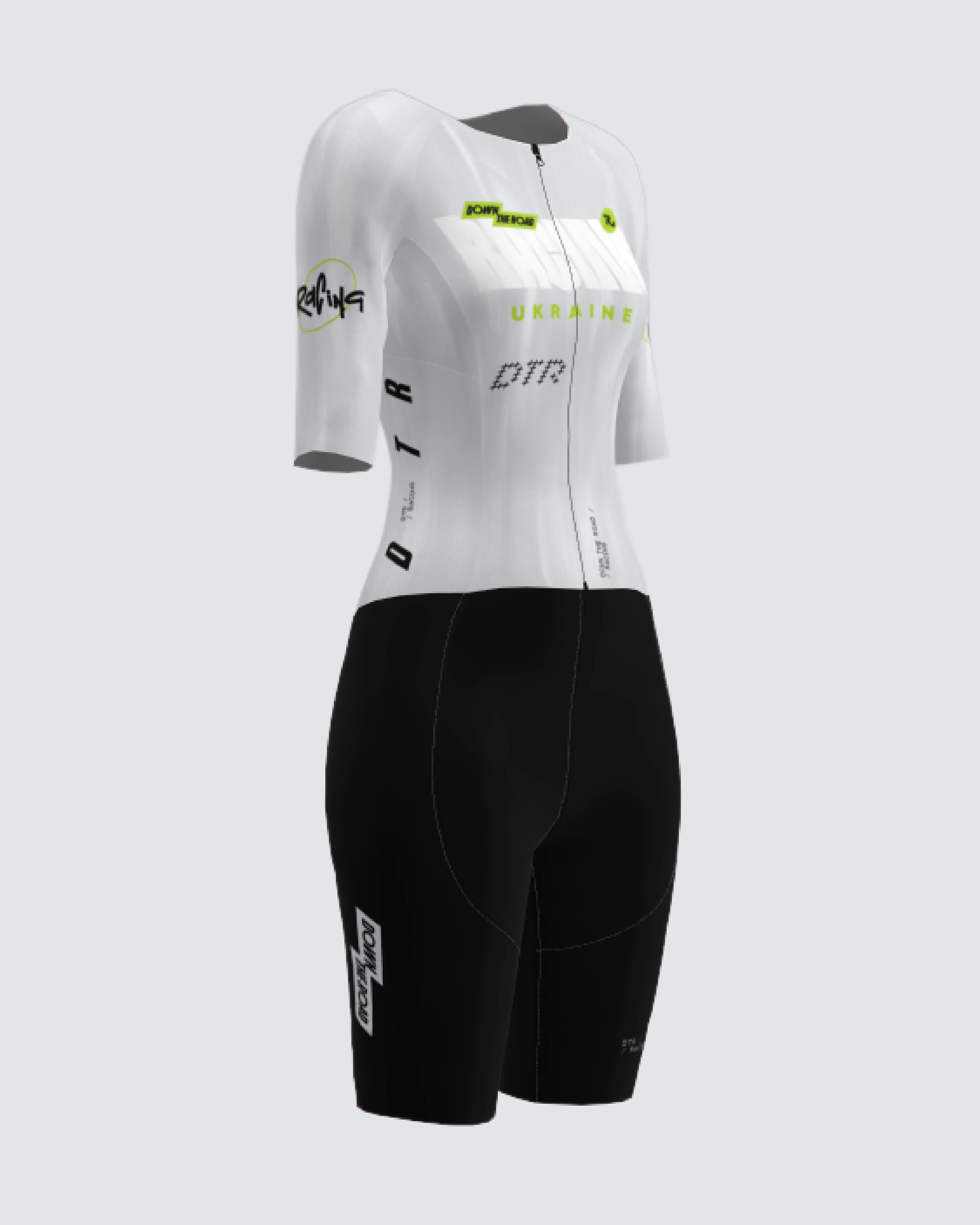Cтартовий костюм для триатлону DTR Racing - White чоловічий
