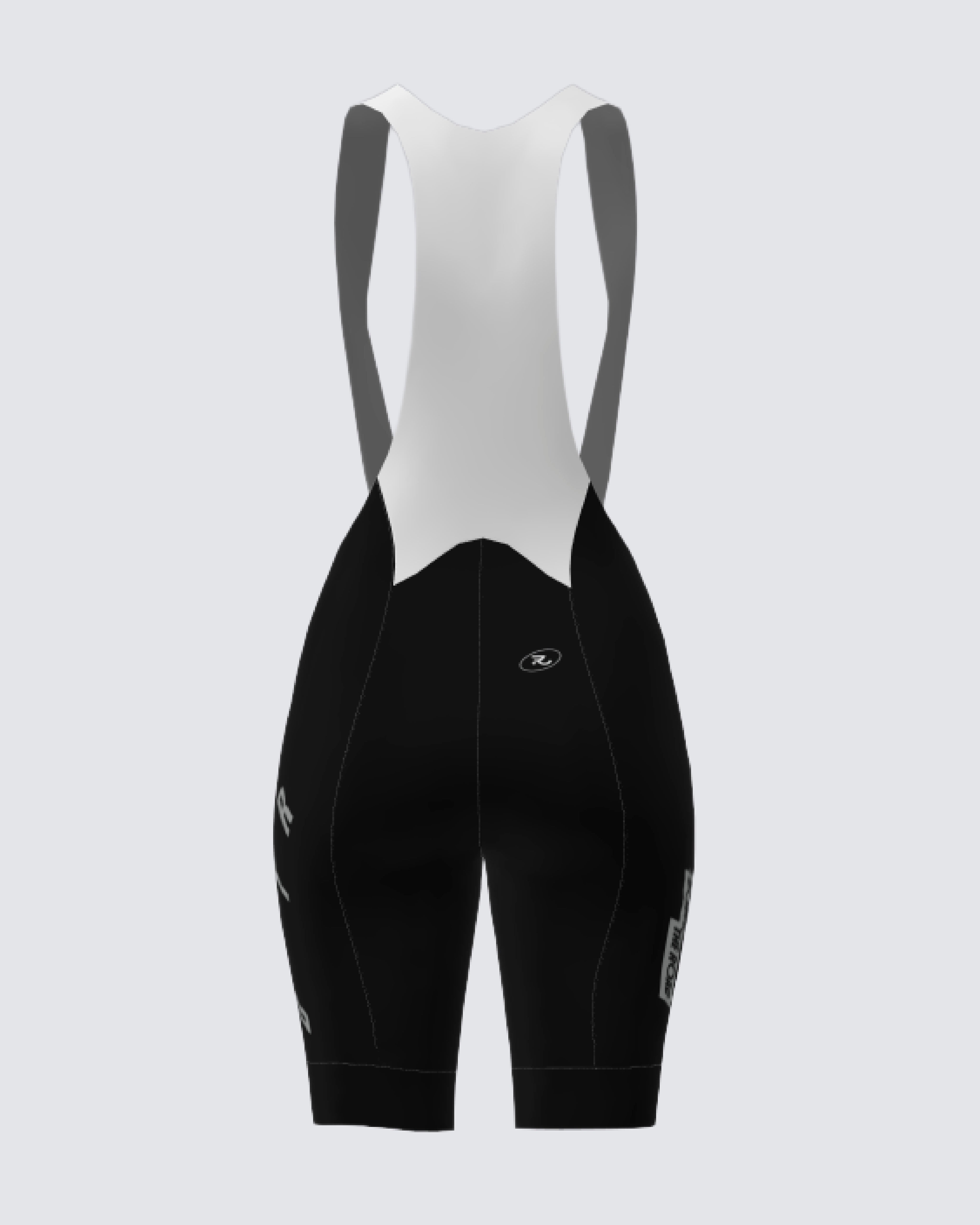 Бібс DTR Racing - Black з білими лямками жіночі