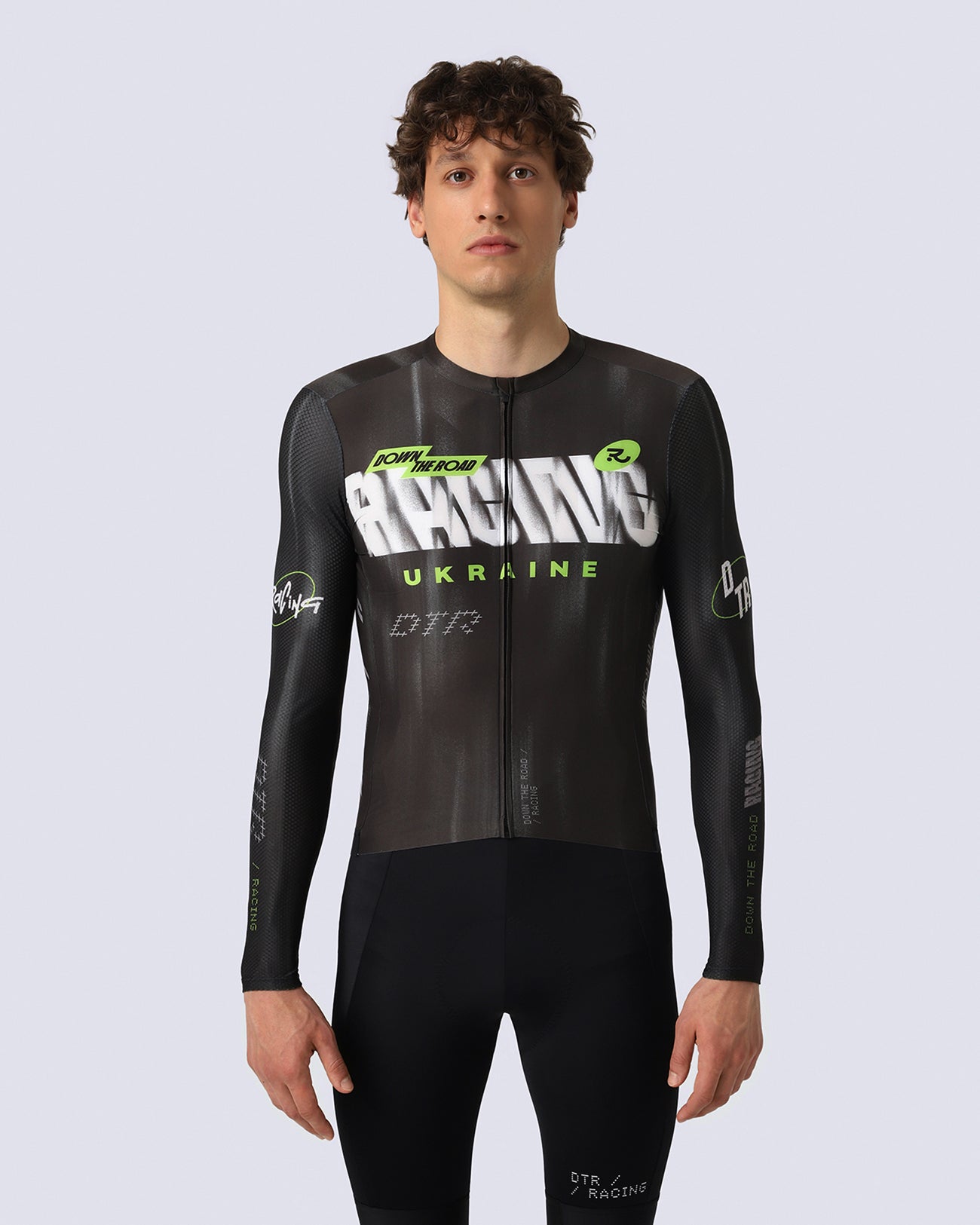 Джерсі з довгим рукавом DTR Racing Black чоловічий