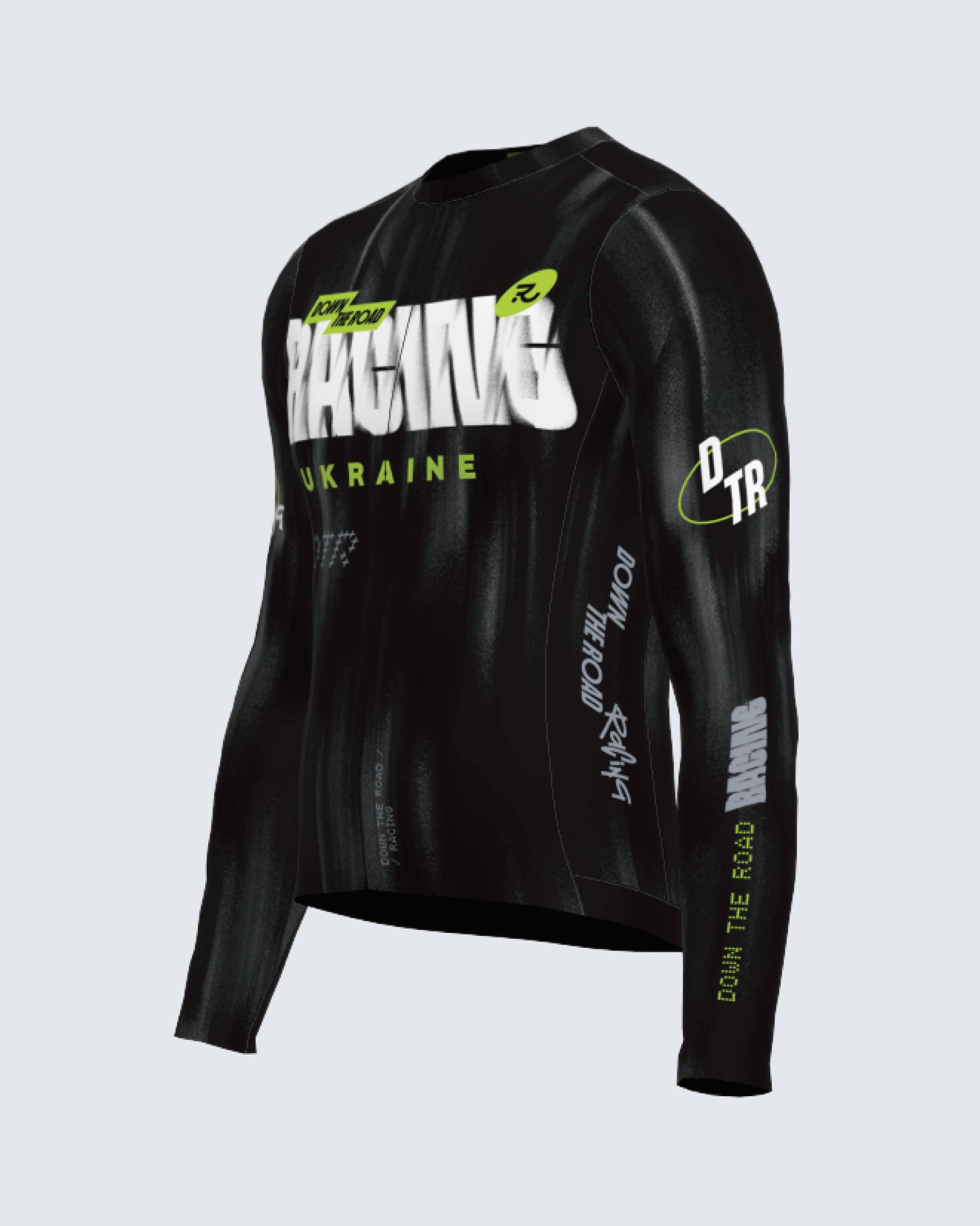 Джерсі з довгим рукавом DTR Racing Black чоловічий