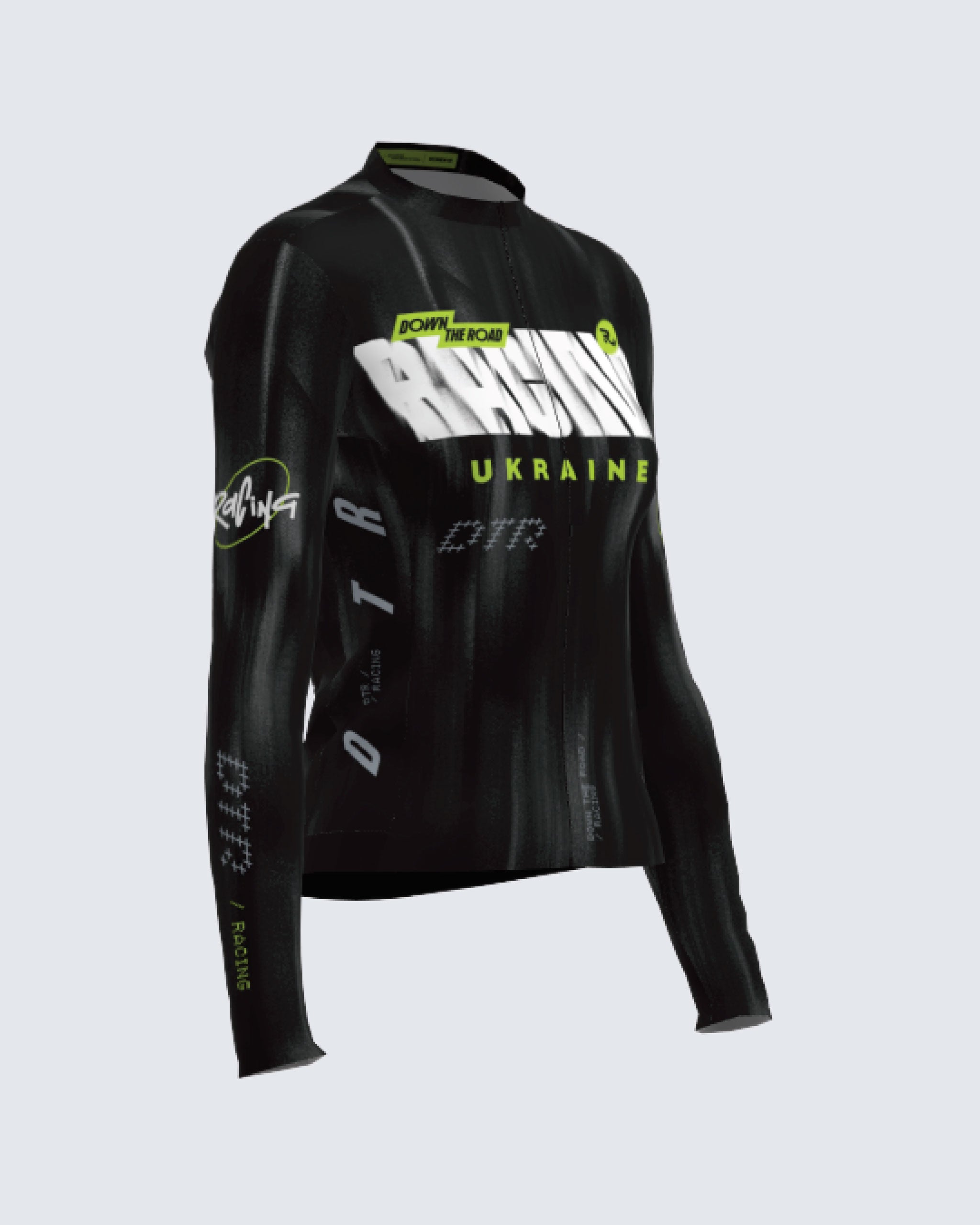 Джерсі з довгим рукавом DTR Racing Black жіночий