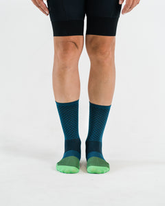 Велосипедні шкарпетки Tour - Wavy Teal